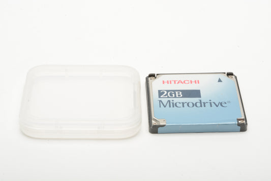 Hitachi 2GB Microdrive Type 2CF+ card in jewel case