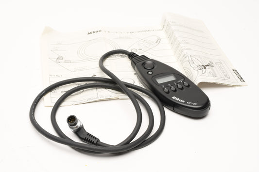 Nikon MC-20 Wired Remote Control (10 pin) Genuine w/ Instructions