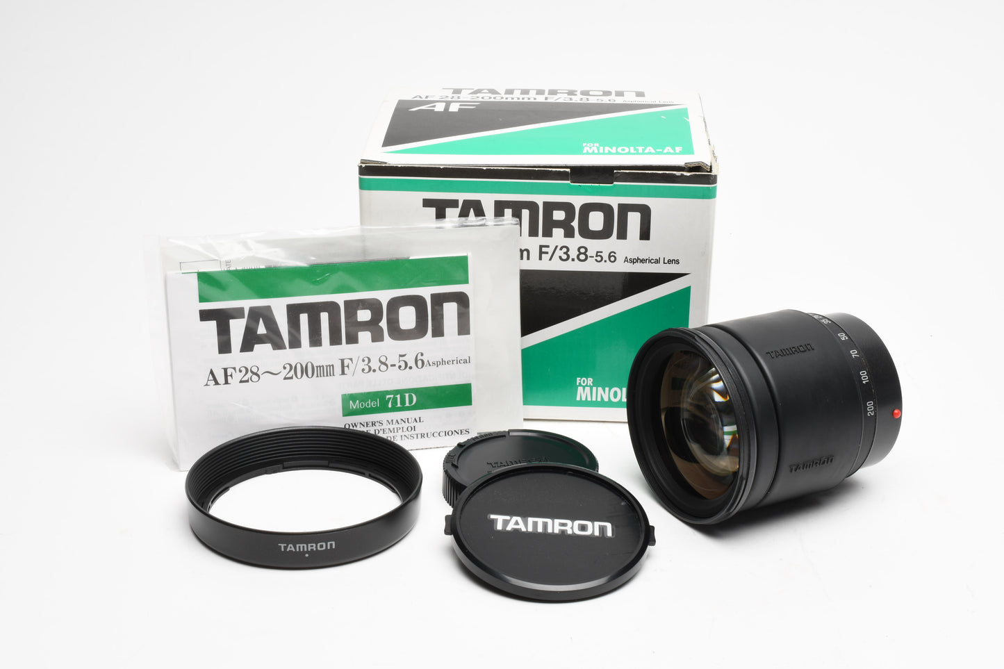 Tamron AF 28-200mm f3.8-5.6 Aspherical Lens (71DM) for Sony A / Minolta AF, Boxed