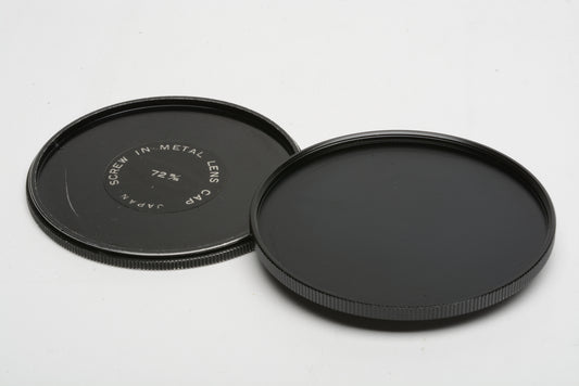 72mm metal filter stack stacker top and bottom pieces, clean