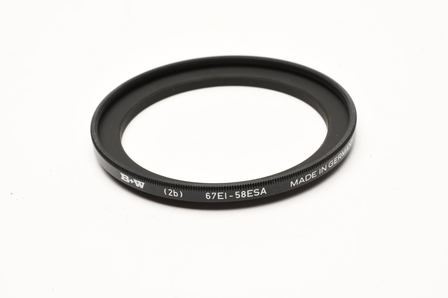 B+W (2b) 67EI -58ESA 67mm to 58mm step-down ring in jewel case, Mint
