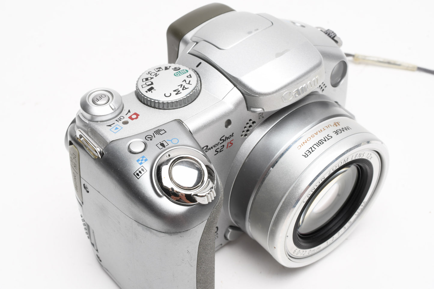 Canon Powershot S2 IS 5MP Digital Point&Shoot camera, adapter, manual