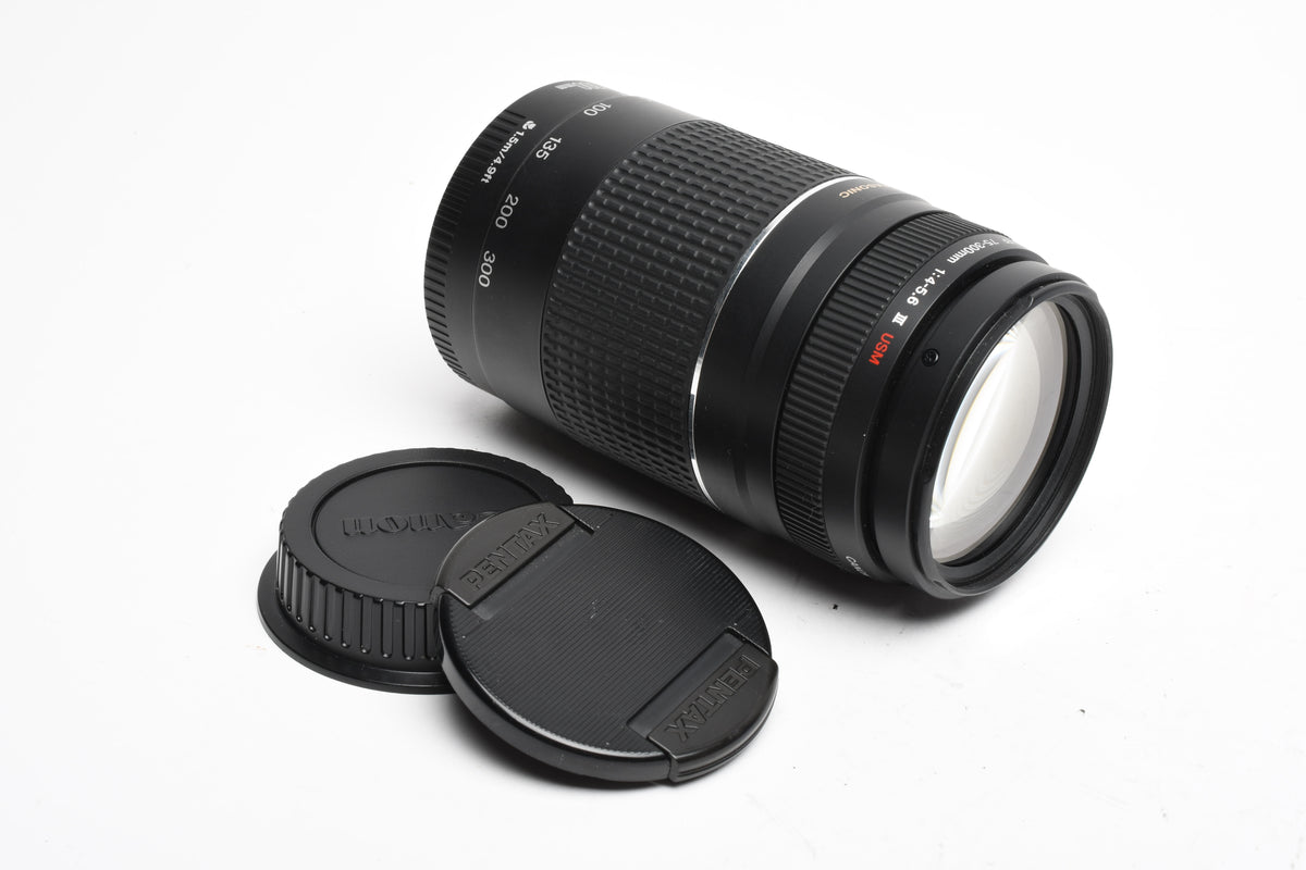 Canon EF 75-300mm f4-5.6 III USM Telephoto zoom lens, Caps