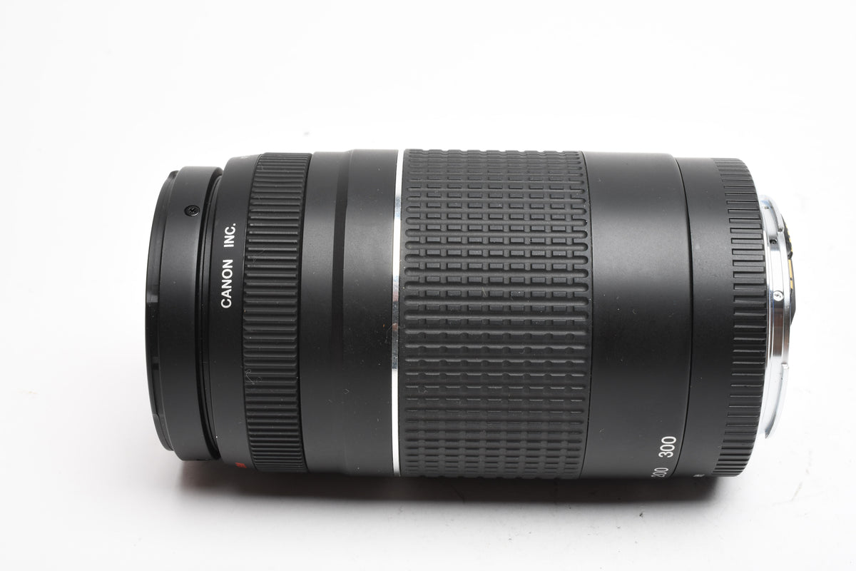 Canon EF 75-300mm f4-5.6 III USM Telephoto zoom lens, Caps