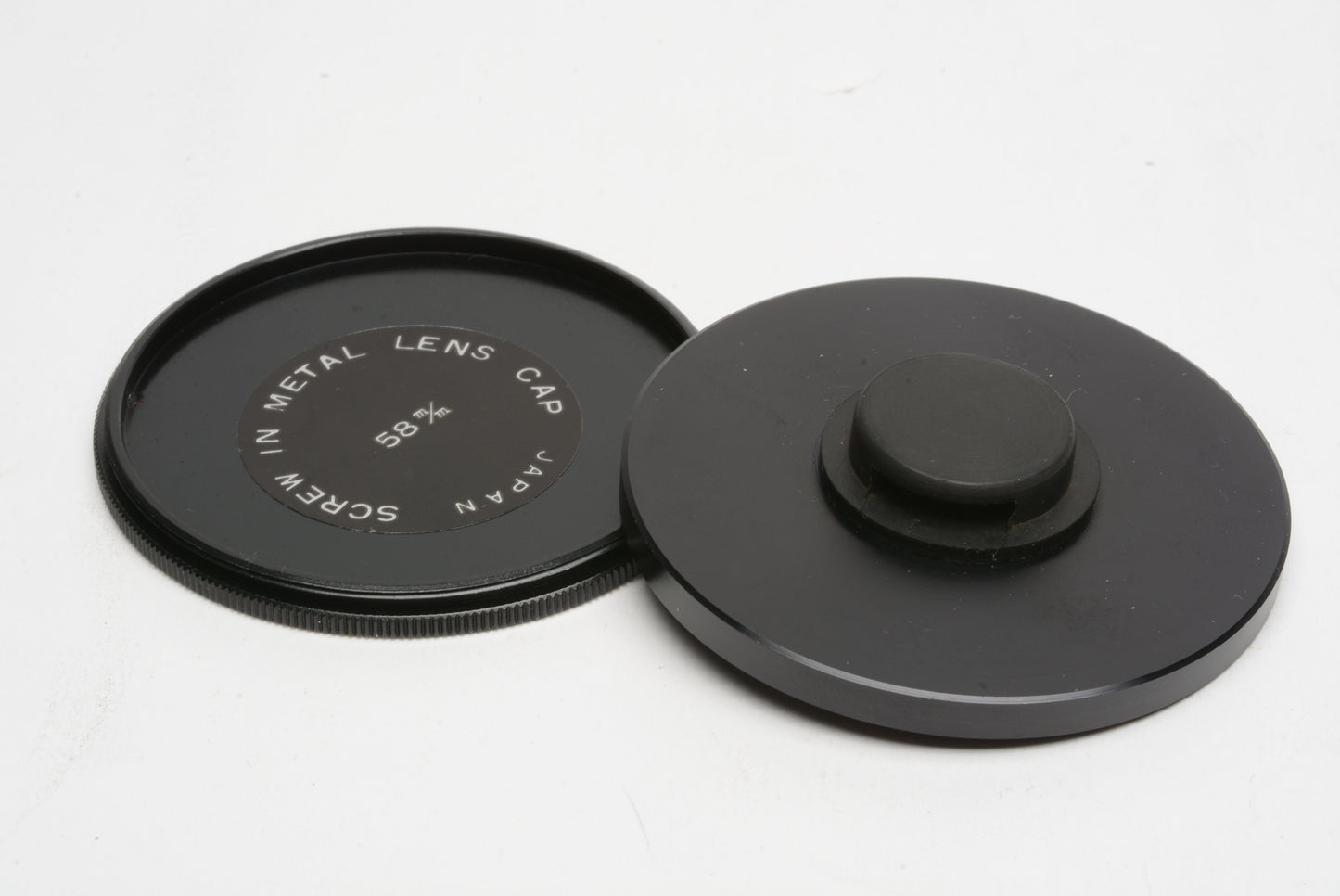 58mm metal filter stack stacker top and bottom pieces, clean