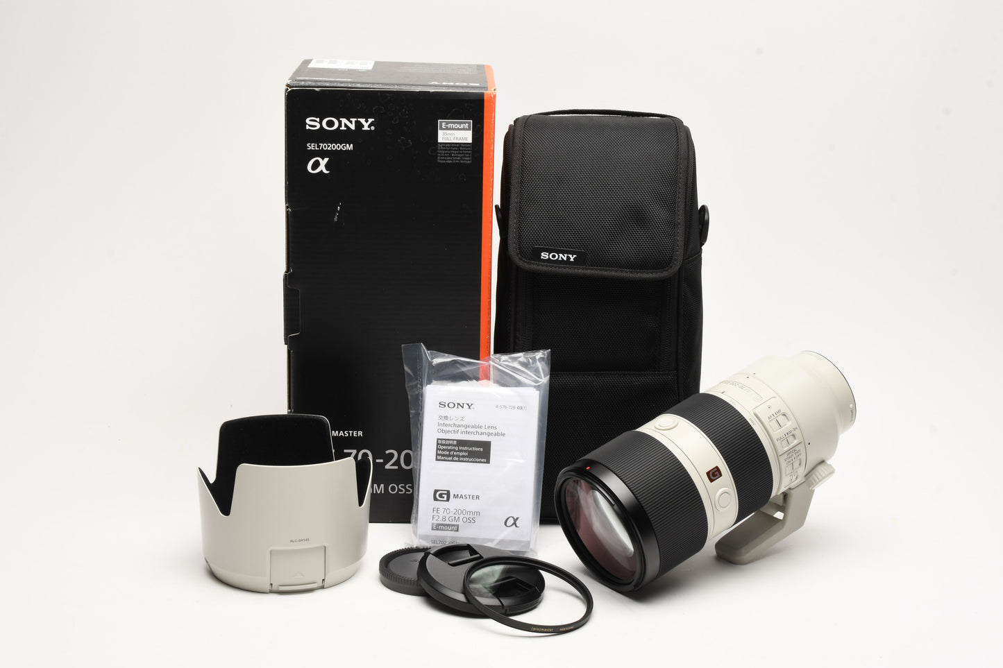 Sony G Master FE 70-200mm 2.8 GM OSS Mint, Boxed, Case, Hood, Caps, UV, USA