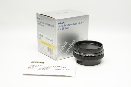 Mamiya RZ67 Pro II Auto Extension Tube NA703 for SB Lens, NIB