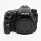 Sony A65 SLT-A65V DSLR Body, batt, charger, strap, only 6069 acts!