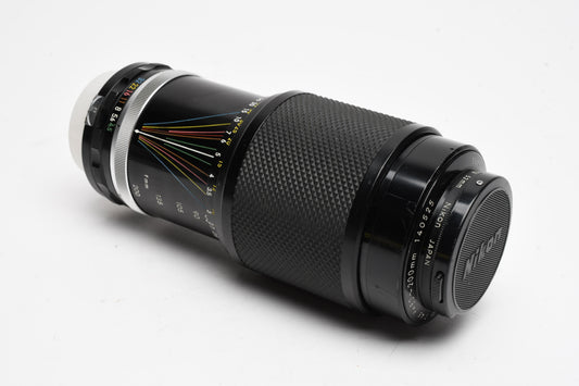Nikon Nikkor 80-200mm F4.5 Non-Ai Lens +Nikon L1A +Caps, Great!