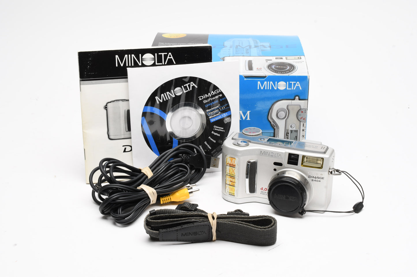 Minolta Dimage S404 4MP Digital Point&Shoot, Boxed, Tested