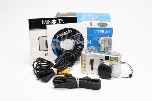 Minolta Dimage S404 4MP Digital Point&Shoot, Boxed, Tested
