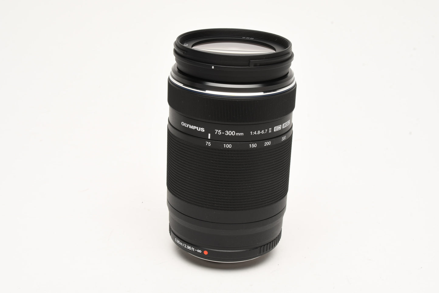 Olympus 75-300mm f4.8-6.7 II MSC lens Black Micro 4/3 Mount