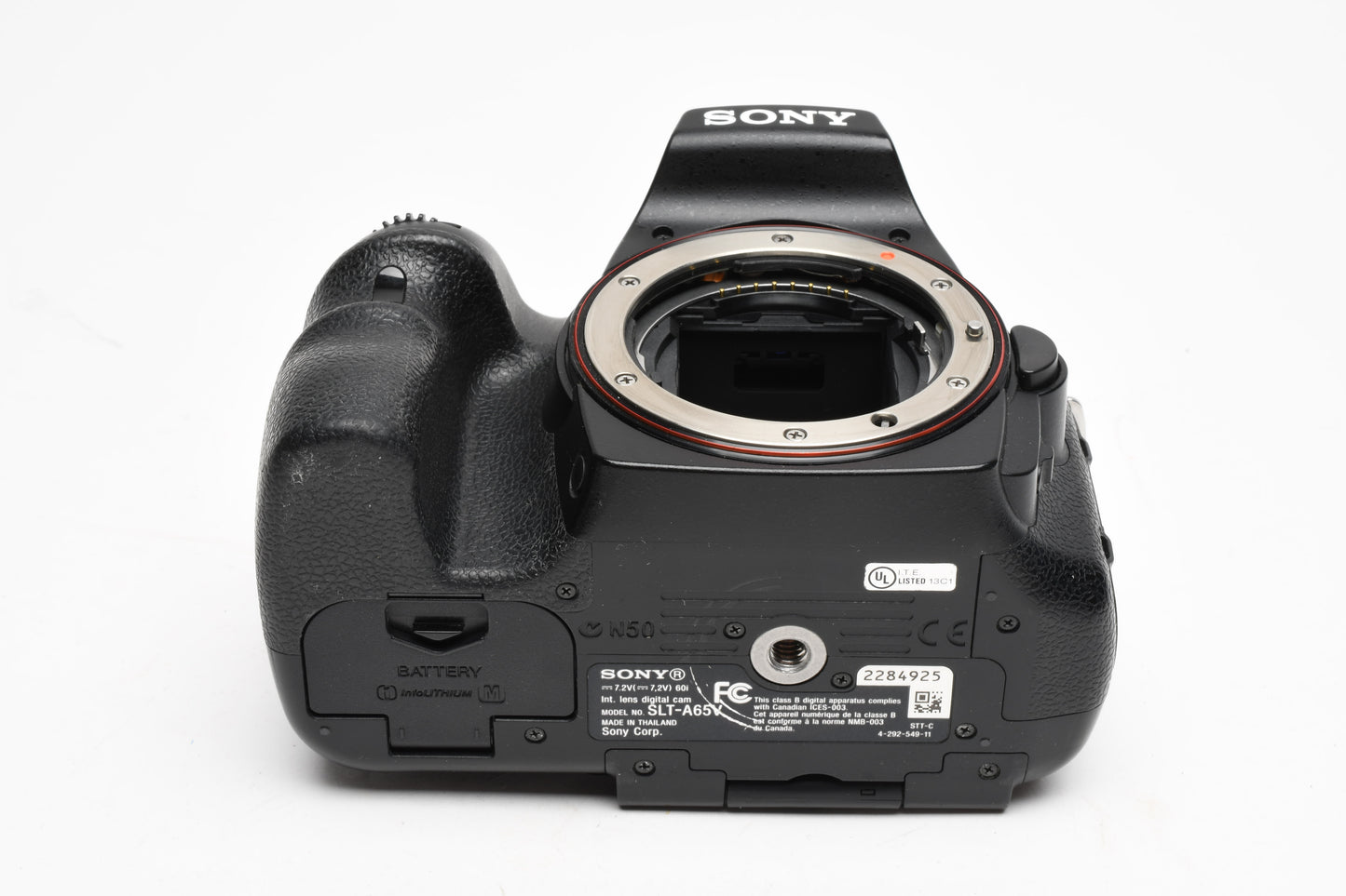 Sony A65 SLT-A65V DSLR Body, batt, charger, strap, only 6069 acts!