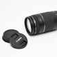 Canon EF 75-300mm f4-5.6 III Telephoto zoom, caps, Clean!