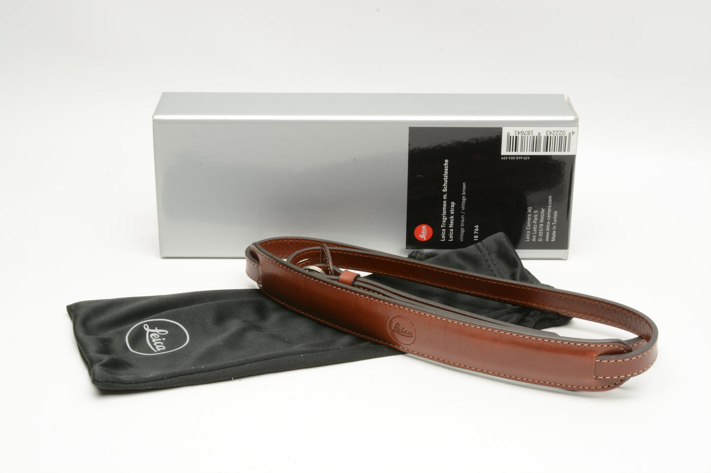 Leica leather camera carrying strap (Vintage Brown) #18764 NIB