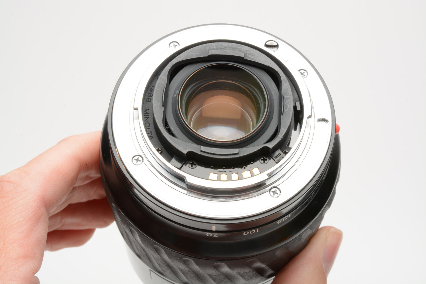 Minolta Maxxum AF 70-210mm f3.5-4.5 zoom, caps, UV, hood, Sony A mount