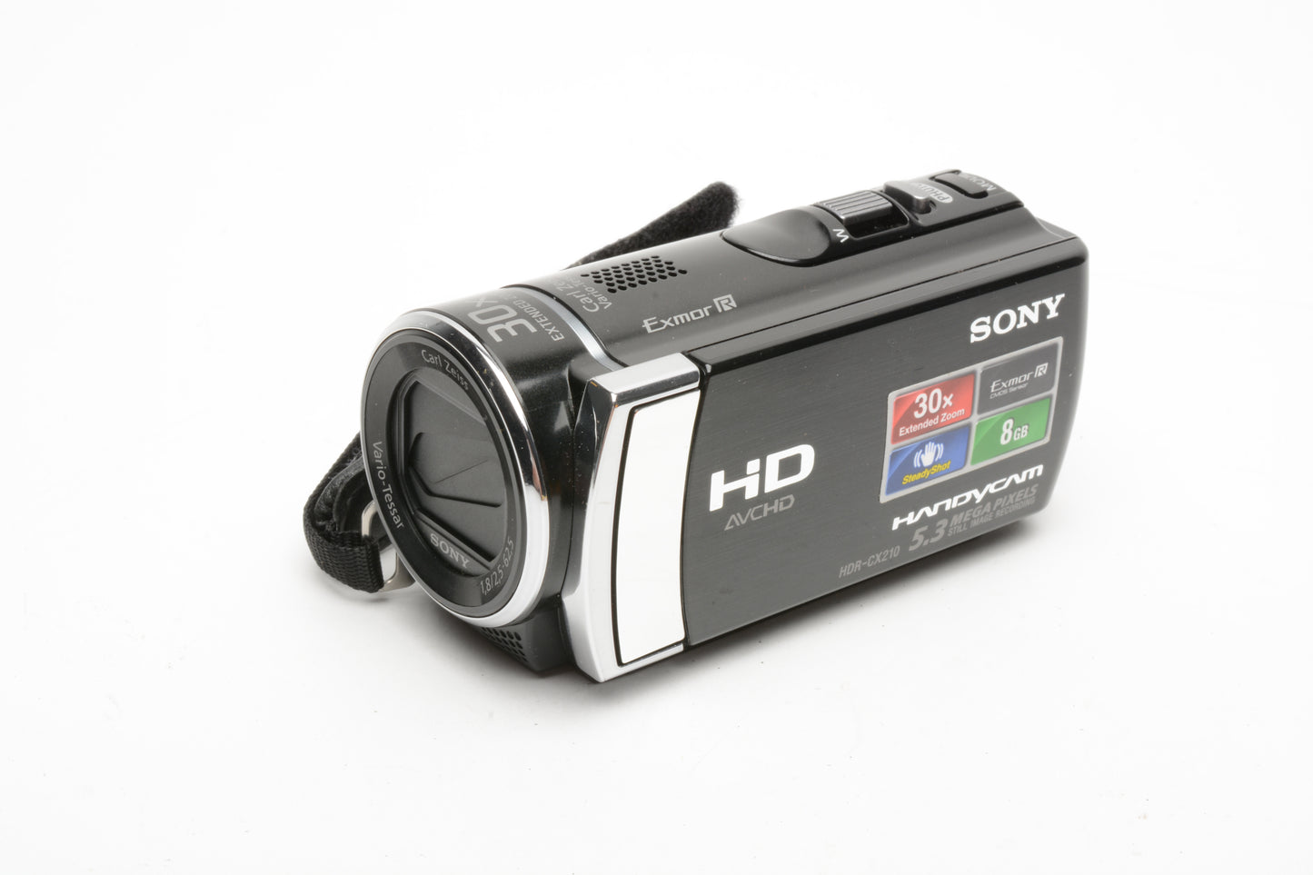 Sony Handycam HDR-CX210 8GB HD digital video camcorder, batt+ AC + manual