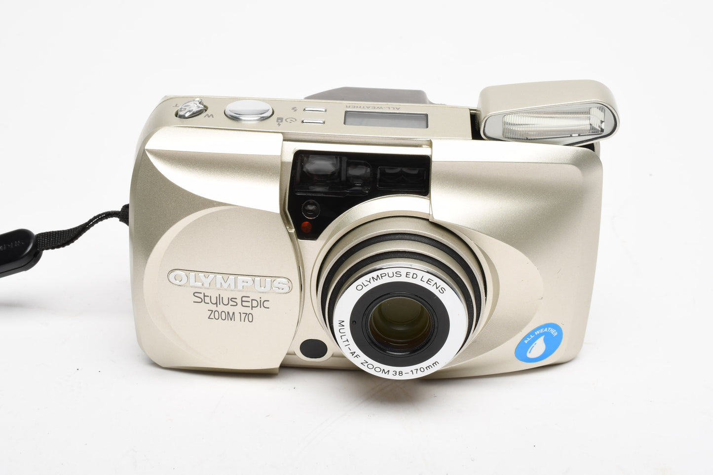 Olympus Stylus Zoom 170DLX date back 35mm Point&Shoot, Case+Strap, Clean