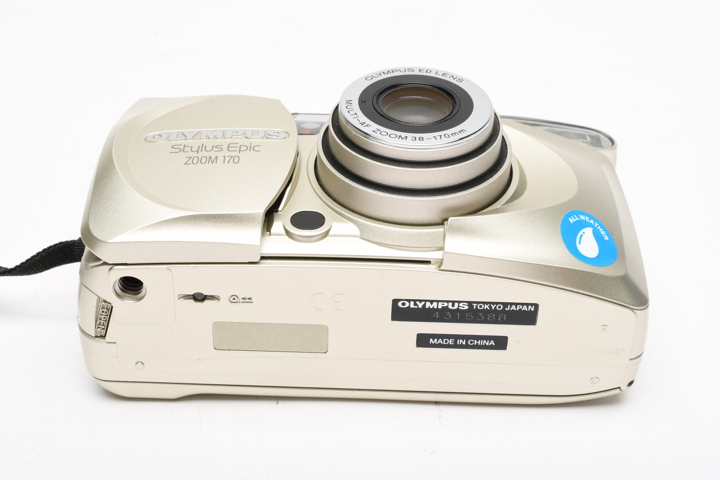 Olympus Stylus Zoom 170DLX date back 35mm Point&Shoot, Case+Strap, Clean