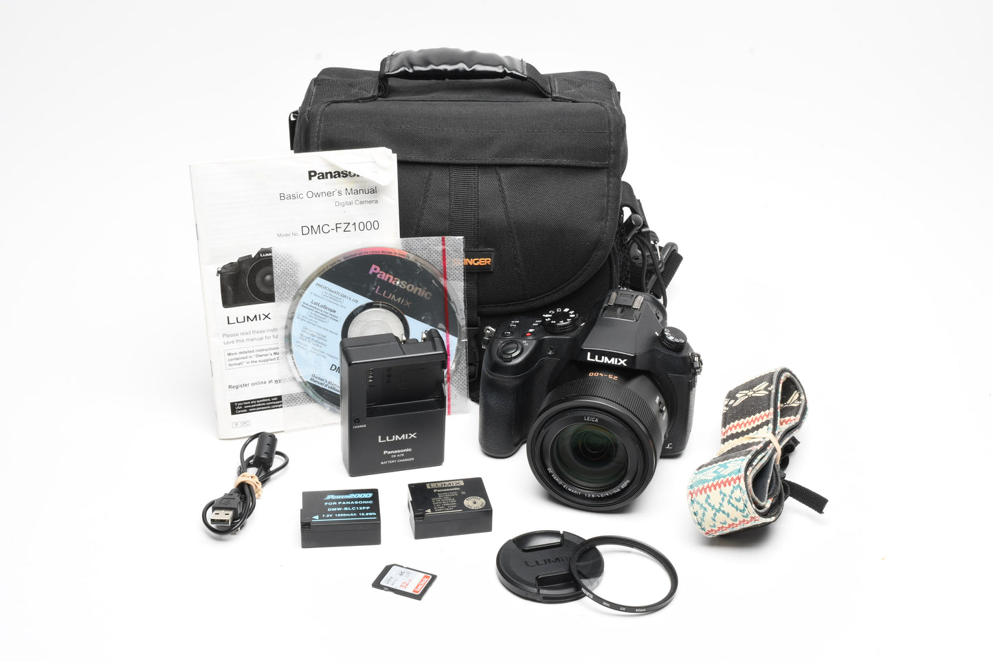 Panasonic Lumix DMC-FZ1000 Digital Point&Shoot w/25-400mm, 2batts, Great!