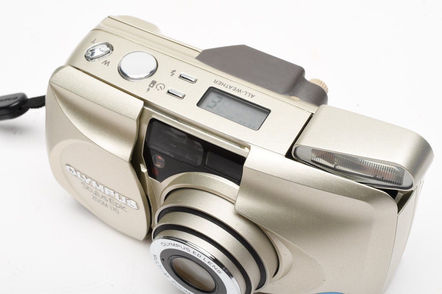 Olympus Stylus Zoom 170DLX date back 35mm Point&Shoot, Case+Strap, Clean