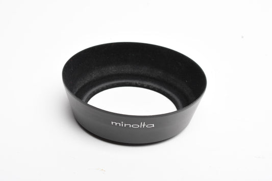 Minolta MC 35mm F2.8 metal lens hood, Mint-