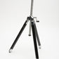 "M" aluminum vintage tripod w/accordion legs, pan head, case, nice!