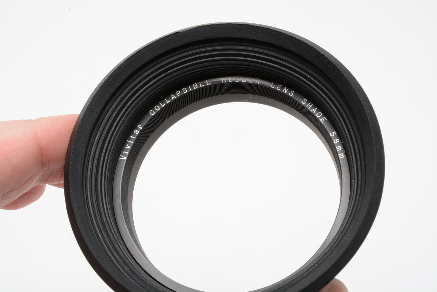 Vivitar 58mm Rubber collapsible lens shade NIB