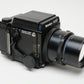 Mamiya RZ67 Pro Body, 110mm f2.8 W, 120 back, and WLF, cap, manual, tested, great!