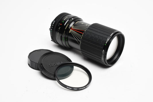 Sigma MF 70-150mm f3.5 zoom for Minolta MD, Macro, +UV