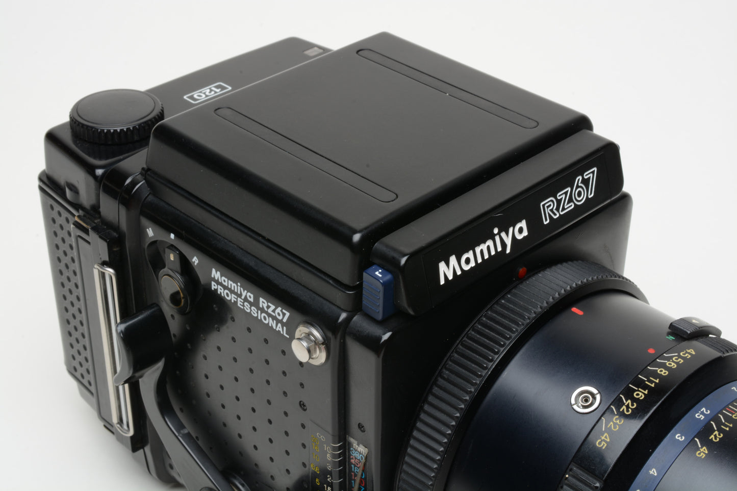 Mamiya RZ67 Pro Body, 110mm f2.8 W, 120 back, and WLF, cap, manual, tested, great!