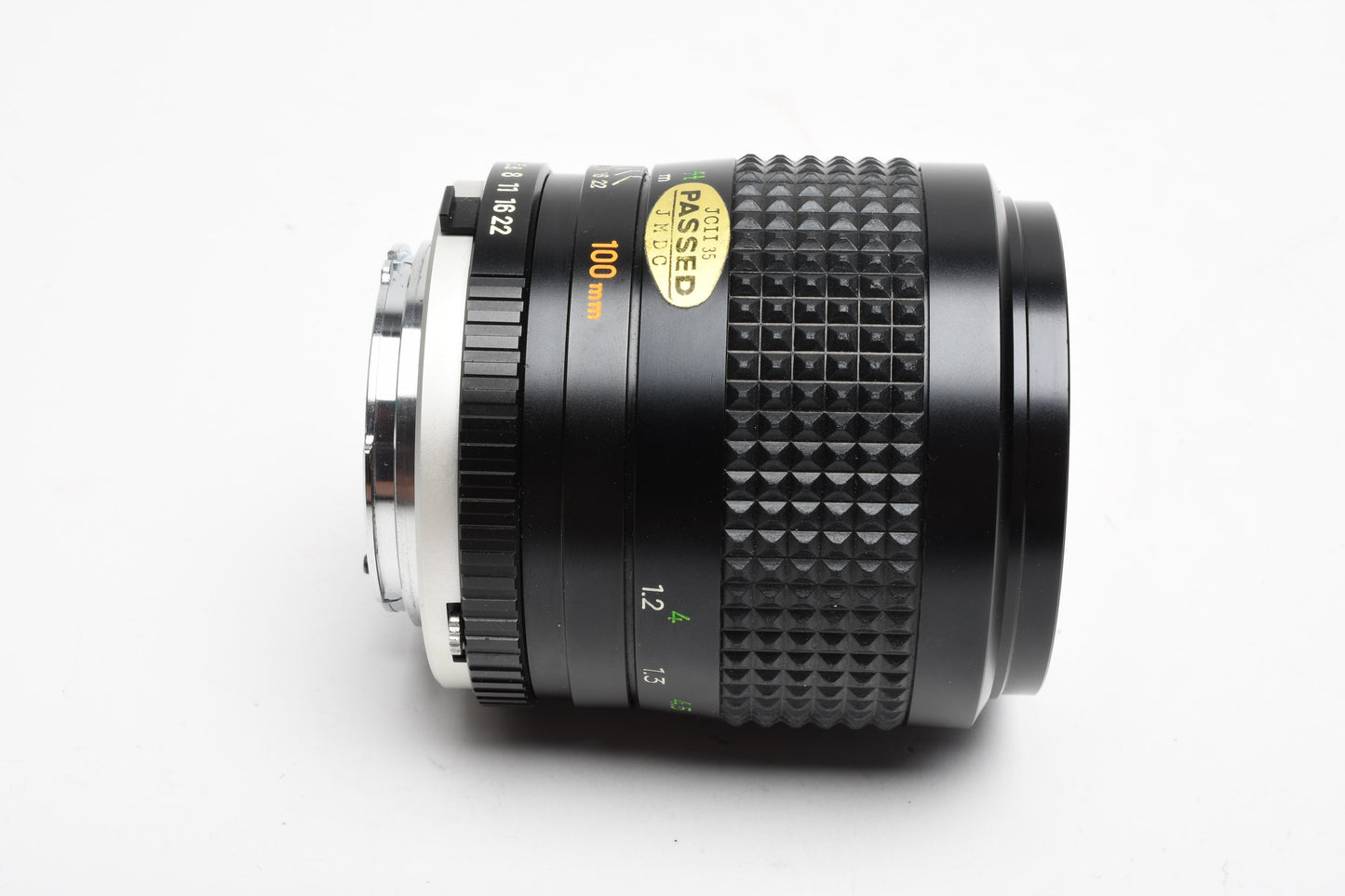 Minolta Rokkor-X 100mm f2.5 MD lens, Hood, Cap, Jewel case, Mint-