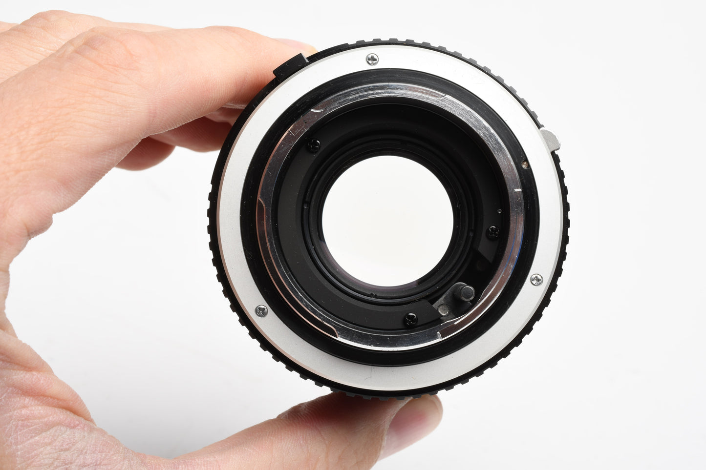Minolta Rokkor-X 100mm f2.5 MD lens, Hood, Cap, Jewel case, Mint-