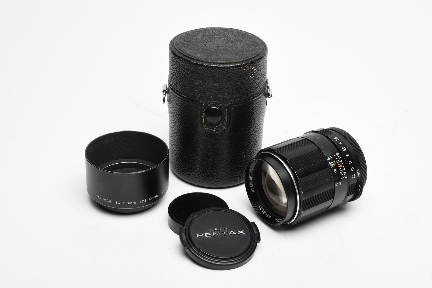 SMC Takumar 120mm f2.8 M42 Mount lens, Case, Hood, Nice!  *Read