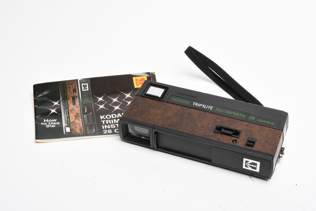 Kodak Trimlite 110 instamatic 28 camera, Strap+manual, Tested