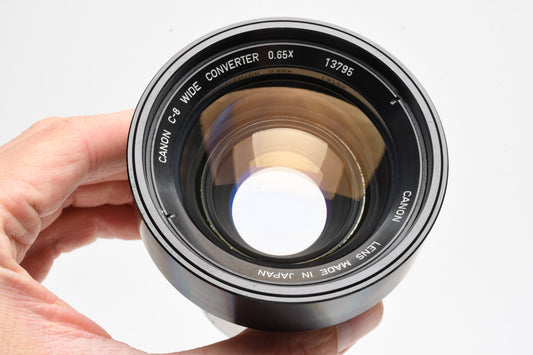 Canon C-8 wide .65X converter for S8 cameras, Very clean