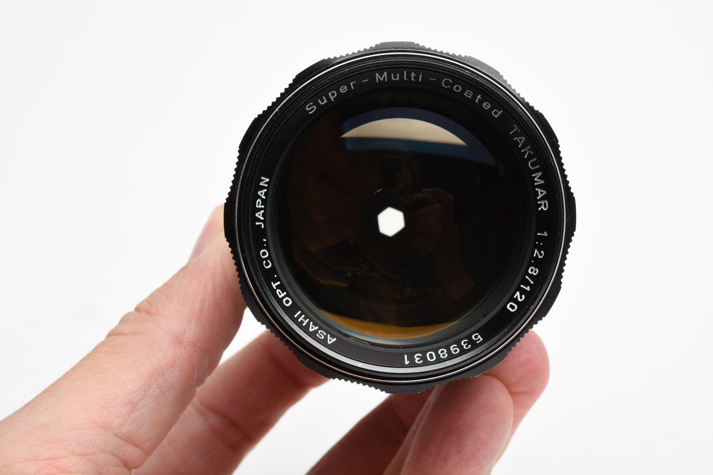 SMC Takumar 120mm f2.8 M42 Mount lens, Case, Hood, Nice!  *Read