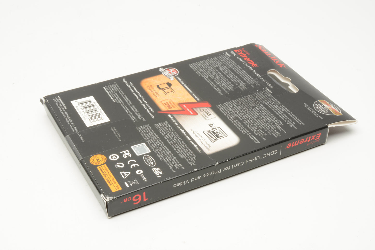 SanDisk Extreme 16GB Class 10 SDHC UHS-I 45MB/s Memory Card NEW