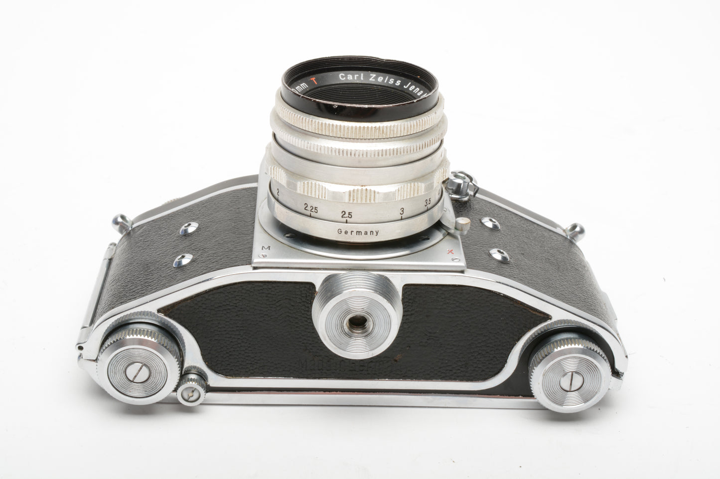 Jhagee Exakta VX w/Zeiss Tessar 50mm f2.8, case, tested, very nice!