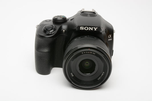 Sony A3500 20.1MP w/18-50mm f4-5.6 zoom, 2 batts, charger, Very clean, Tested