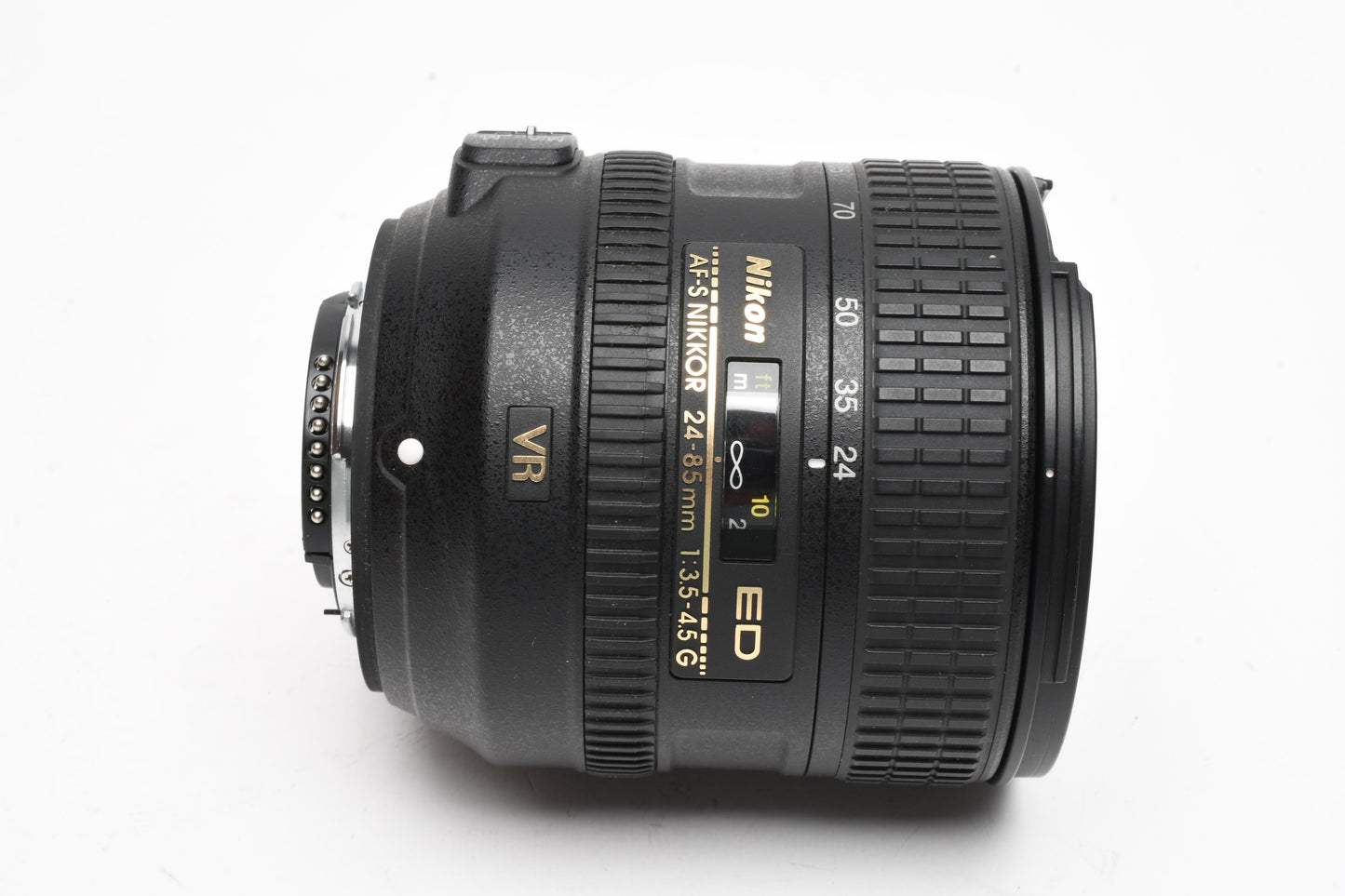 Nikon Nikkor AFS 24-85mm f3.5-4.5G ED VR zoom lens, Hood, Pouch, *Read
