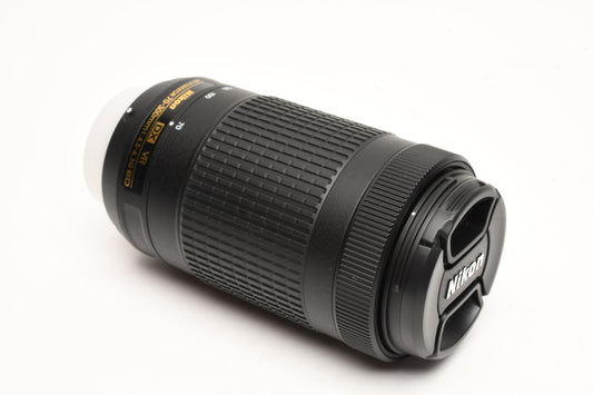 Nikon Nikkor AF-P DX 70-300mm f4.5-6.3G ED VR, Mint, USA +Instructions