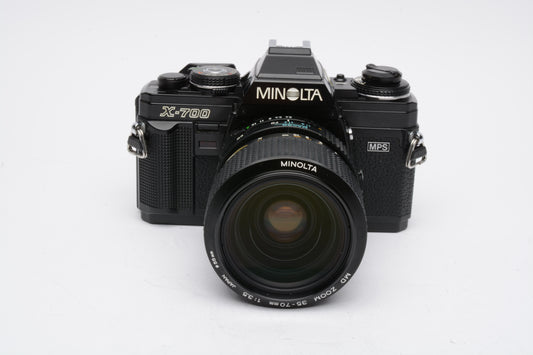 Minolta X700 35mm SLR w/35-70mm f3.5 zoom lens, sky, CR, Nice!!