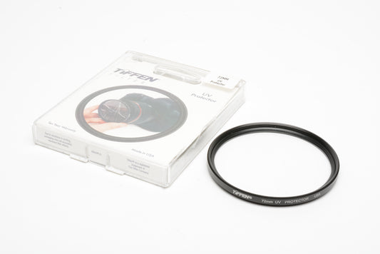 Tiffen 72mm UV haze filter in jewel case, Mint