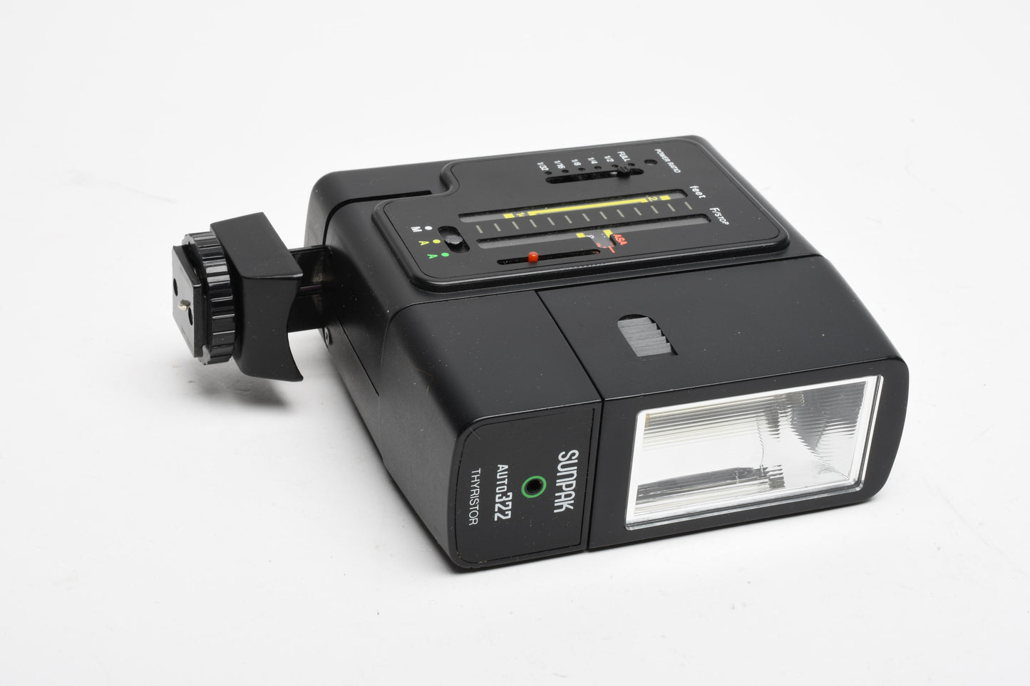 Sunpak Auto 322 Electronic flash, Tested, clean, nice vertical design (Boxed)