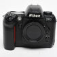 Nikon D100 6.1MP DSLR Body, batt, charger, manual, strap, CF, tested, Box