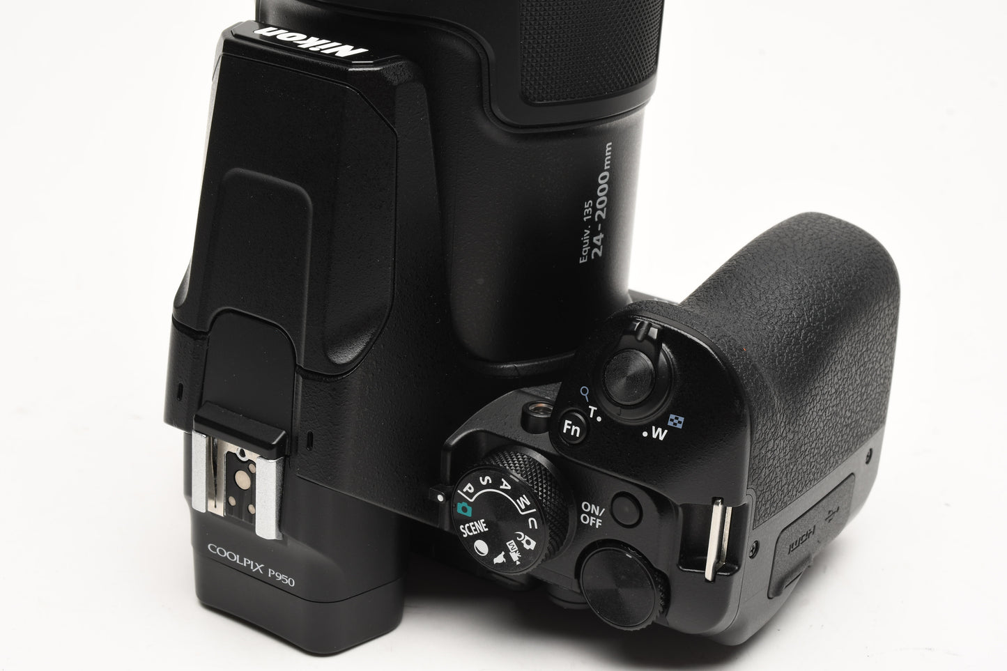 Nikon Coolpix P950 digital w/battery, charger, strap, hood, Mint, Boxed