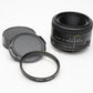 Nikon AF Nikkor 50mm f1.8D prime lens, very clean, nice prime lens w/caps +UV