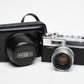 Yashica Electro 35 35mm camera w/Yashinon DX 45mm f1.7, Case, Parts or Repair