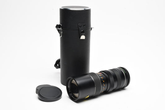 Kalimar 85-205mm f3.8 Telephoto zoom lens Yashica mount, caps, case, Nice